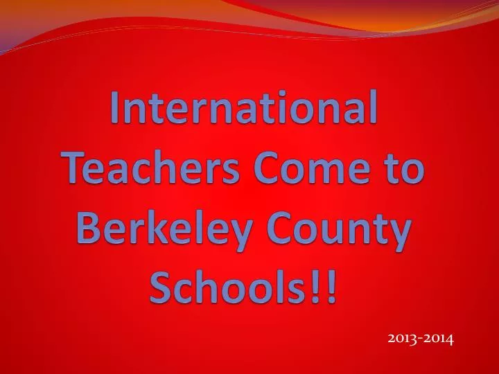 international teachers come to berkeley county schools