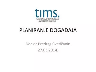 planiranje doga aja
