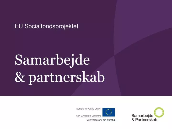 eu socialfondsprojektet