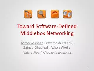 Toward Software-Defined Middlebox Networking