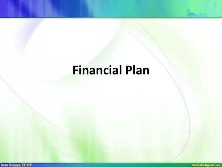 financial plan