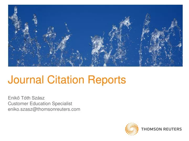 journal citation reports