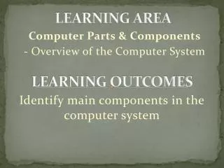 LEARNING AREA