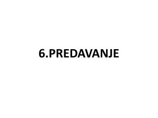 6 predavanje