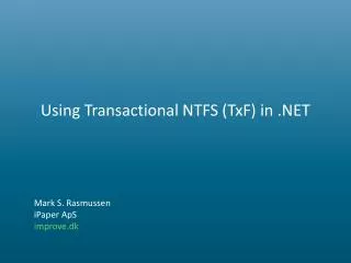 using transactional ntfs txf in net