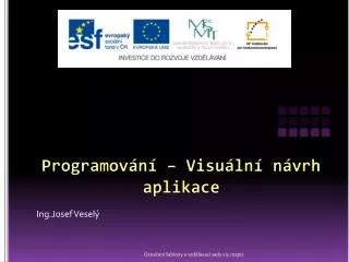 programov n visu ln n vrh aplikace