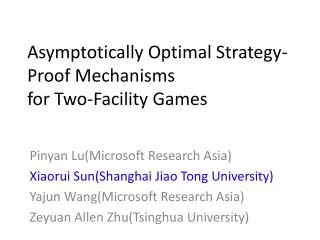 Asymptotically Optimal Strategy-Proof Mechanisms for Two-Facility Games