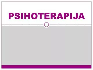 psihoterapija