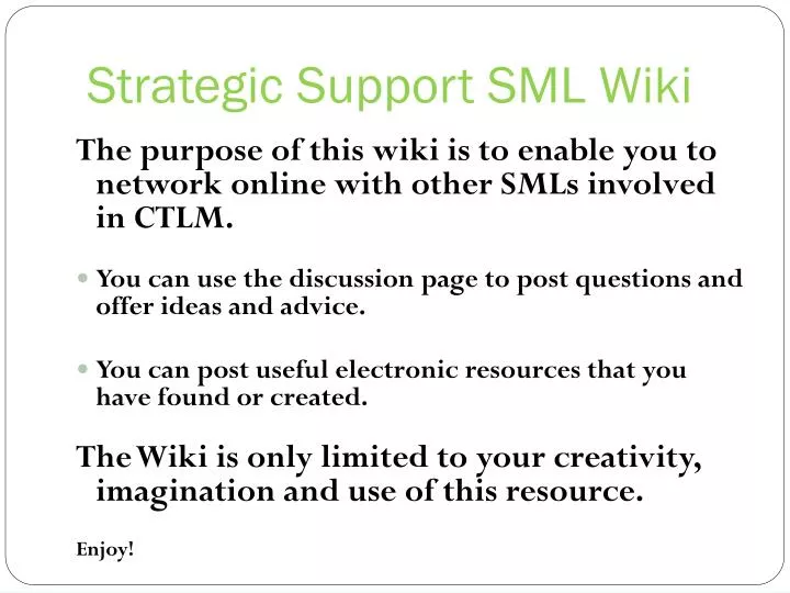 strategic support sml wiki