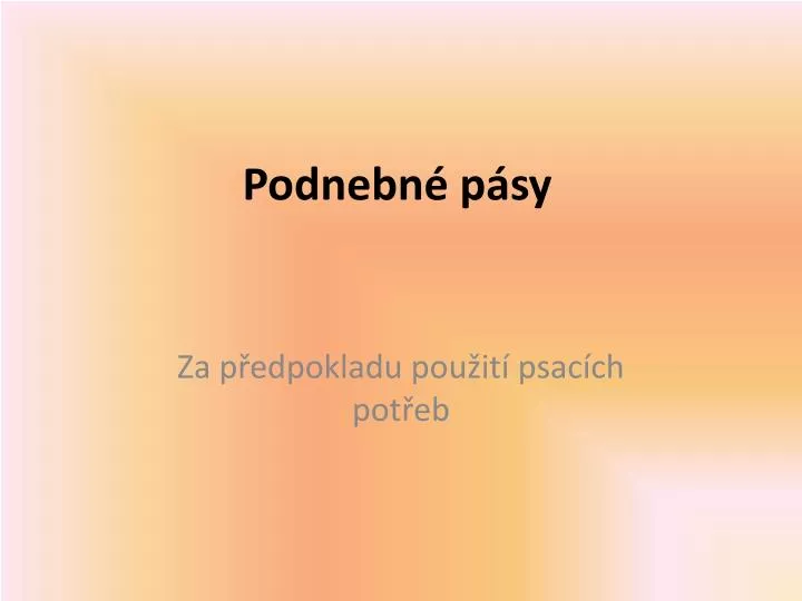 podnebn p sy