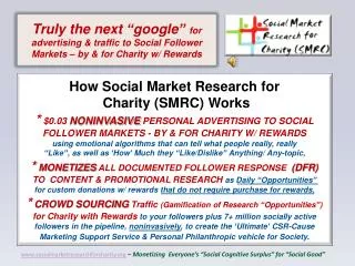Social Market research for Charity (SMRC):
