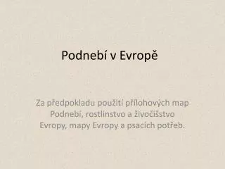 podneb v evrop