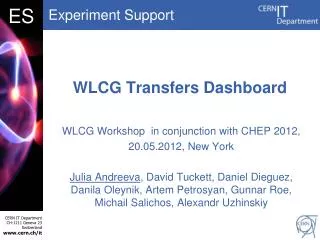 WLCG Transfers Dashboard