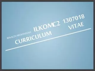 curriculum
