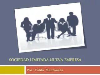 Sociedad LIMITADA NUEVA EMPRESA