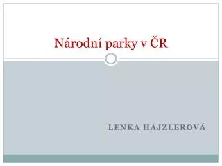 n rodn parky v r