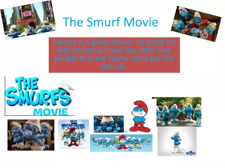 the smurf movie