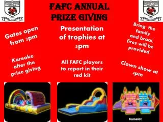 FAFC Annual Prize giving