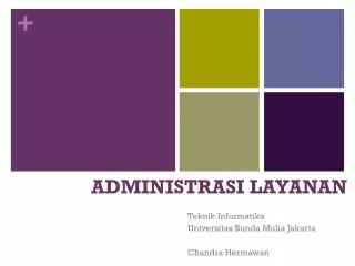 administrasi layanan