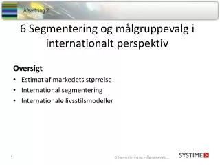 6 segmentering og m lgruppevalg i internationalt perspektiv
