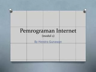 pemrograman internet modul 2