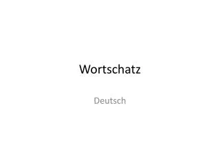 wortschatz