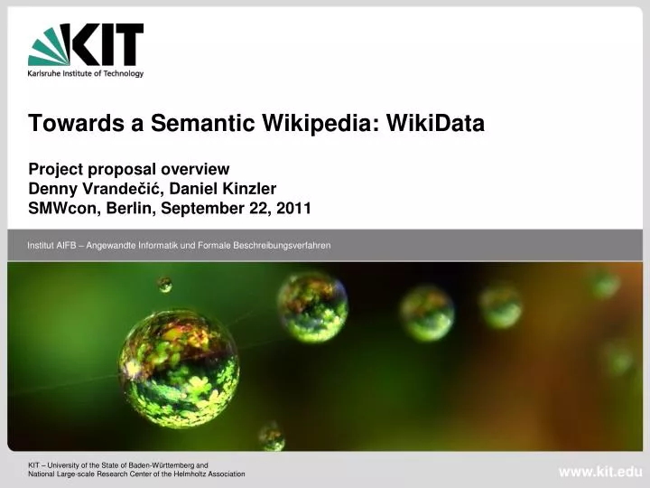 towards a semantic wikipedia wikidata