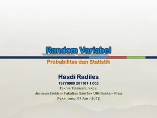 random variabel