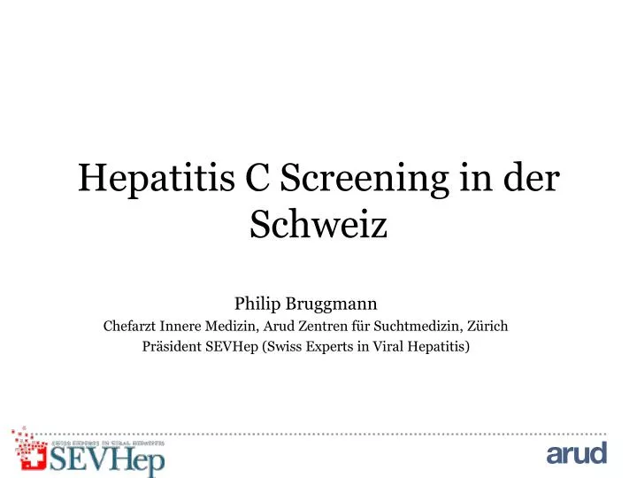 hepatitis c screening in der schweiz