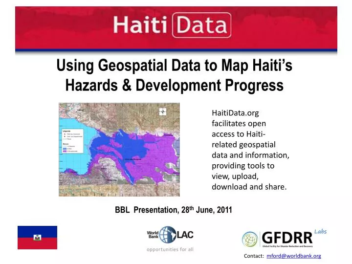 using geospatial data to map haiti s hazards development progress