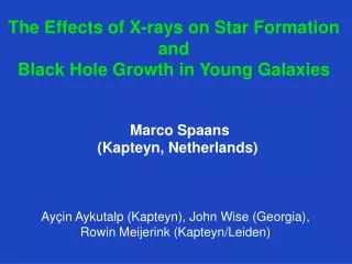 The Effects of X- rays on Star Formation and Black Hole Growth in Young Galaxies