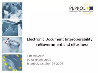 Electronic Document Interoperability in eGovernment and eBusiness