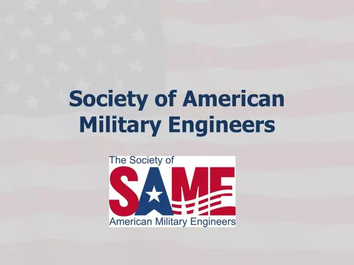 society of american military engineers