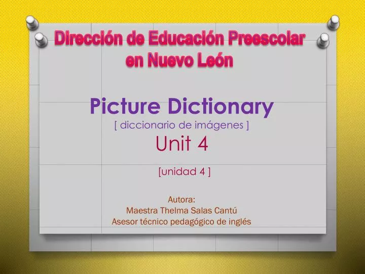picture dictionary diccionario de im genes unit 4 unidad 4