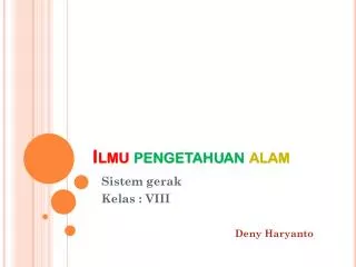 ilmu pengetahuan alam