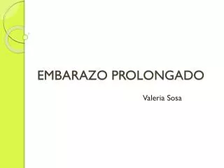embarazo prolongado
