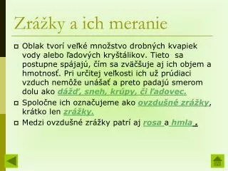 zr ky a ich meranie