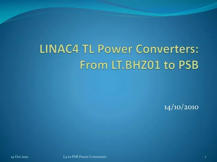 linac4 tl power converters from lt bhz01 to psb