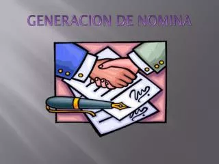 generacion de nomina