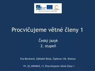 procvi ujeme v tn leny 1