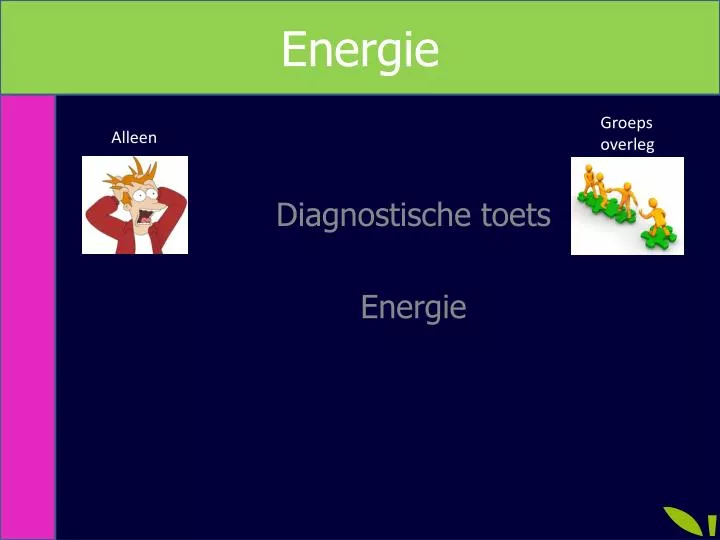 diagnostische toets energie