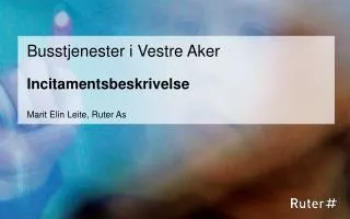 busstjenester i vestre aker