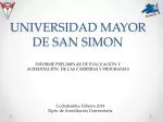 UNIVERSIDAD MAYOR DE SAN SIMON
