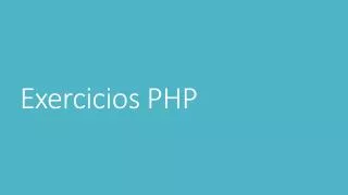 exercicios php