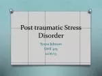 Addressing Post-Traumatic Stress Disorder in Vulnerable Populations - slide 1