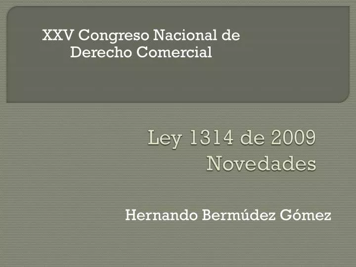 ley 1314 de 2009 novedades