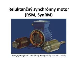 reluktan n synchr nny motor rsm synrm