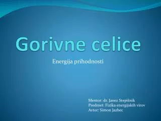 gorivne celice