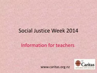 Social Justice Week 2014