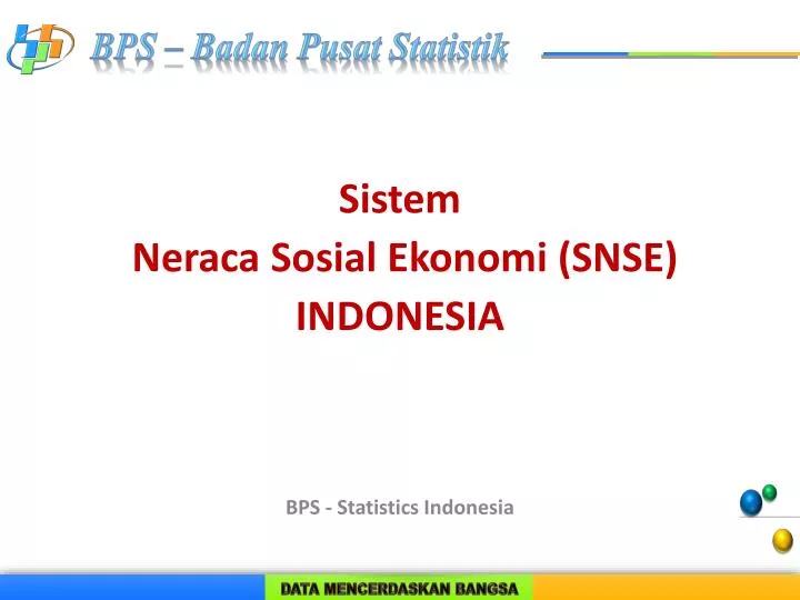 sistem neraca sosial ekonomi snse indonesia